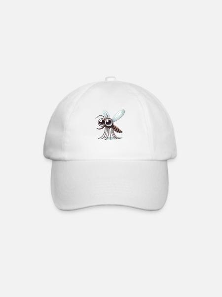 Mücke - Baseballkappe - Weiß/Weiß