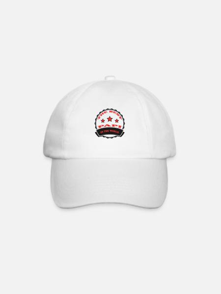 Das beste PAPI - Baseballkappe - Weiß/Weiß