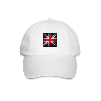 Vereinigtes Königreich Britische Flagge Großbritannien Souvenir - Baseballkappe - Weiß/Weiß - Vorne