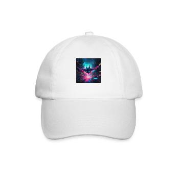 Neon Manta Rochen - Baseballkappe - Weiß/Weiß - Vorne
