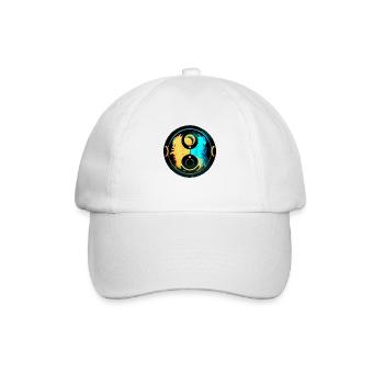 Yin-Yang-Harmonie - Baseballkappe - Weiß/Weiß - Vorne