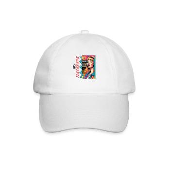 90 s Flashback - Baseballkappe - Weiß/Weiß - Vorne