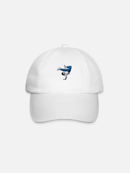 Breakdancer - Breakdance Fans - Baseballkappe - Weiß/Weiß