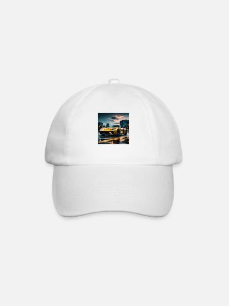 Supercar - Baseballkappe - Weiß/Weiß