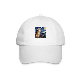 Akita Van Gogh - Baseballkappe - Weiß/Weiß - Vorne