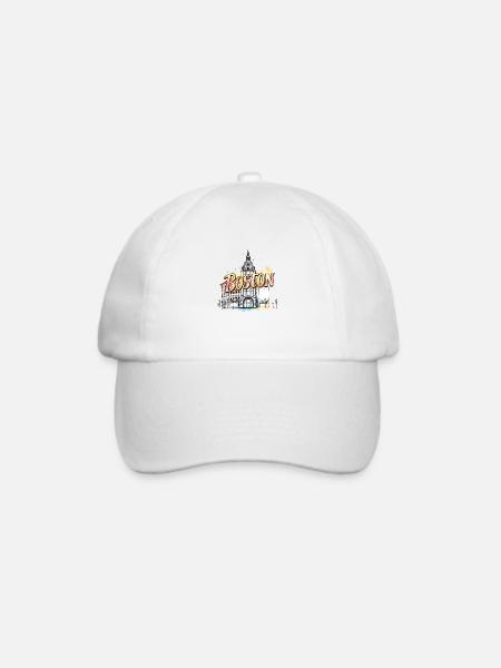 Boston USA - Baseballkappe - Weiß/Weiß