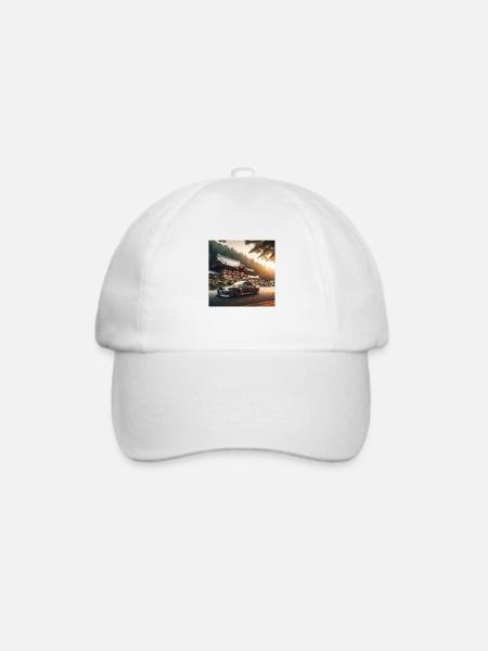 JDM Tempel - Baseballkappe - Weiß/Weiß