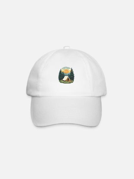 CAMPINGLEBEN - Baseballkappe - Weiß/Weiß
