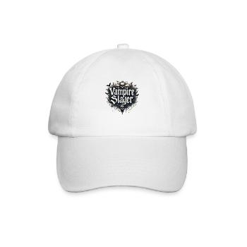 Vampirjäger - Ammazzavampiri - Baseballkappe - Weiß/Weiß - Vorne