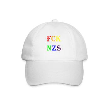 fcknzs - Baseballkappe - Weiß/Weiß - Vorne
