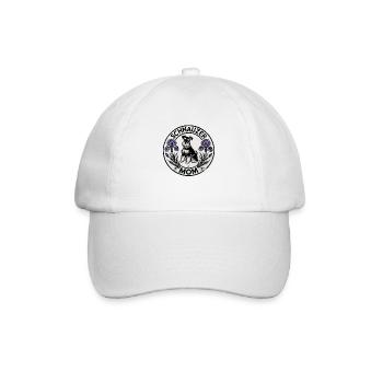 Schnauzer Mama - Baseballkappe - Weiß/Weiß - Vorne