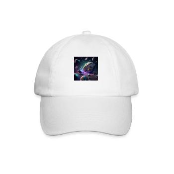 Weltraumschrott - Baseballkappe - Weiß/Weiß - Vorne