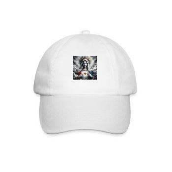 Stechpalme Maria Maria Madonna Mariana Jungfrau Maria Heilig - Baseballkappe - Weiß/Weiß - Vorne