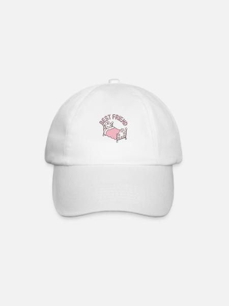 Bester Freund - Baseballkappe - Weiß/Weiß
