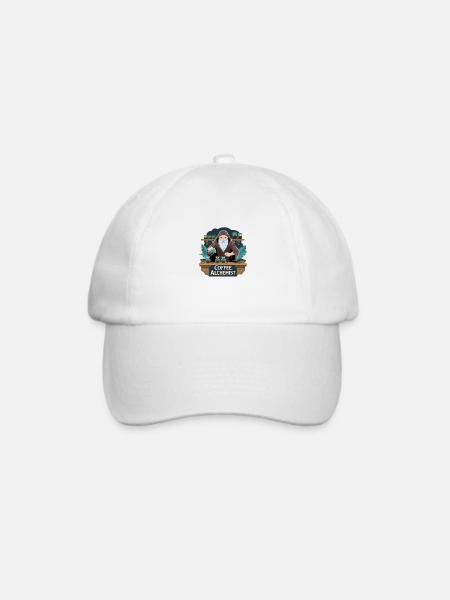 Kaffee-Alchemist - Baseballkappe - Weiß/Weiß
