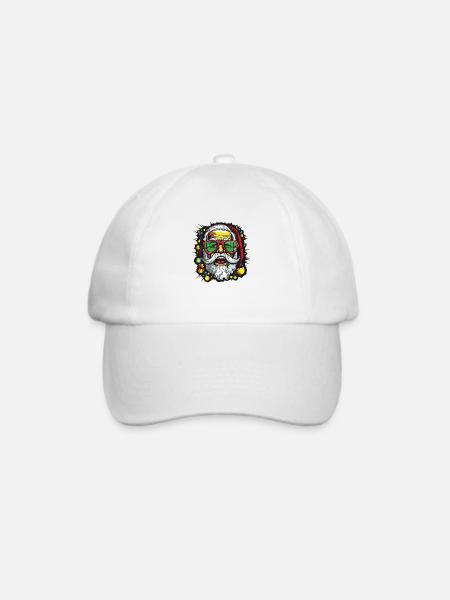santa weihnachtsmann - Baseballkappe - Weiß/Weiß