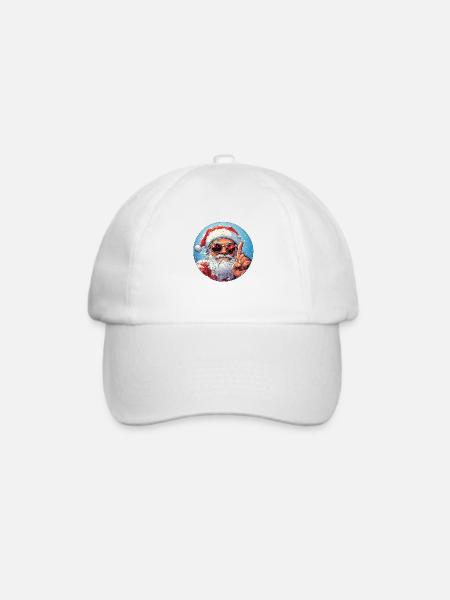 Santa sagt: Mach dich bereit für Weihnachten! - Baseballkappe - Weiß/Weiß