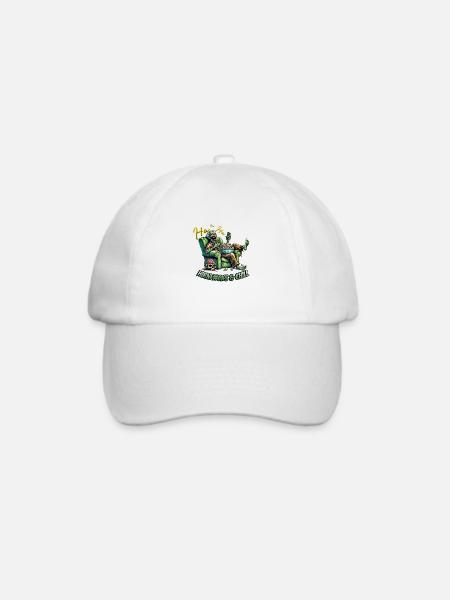 Hirnf#cks & Chill - Baseballkappe - Weiß/Weiß