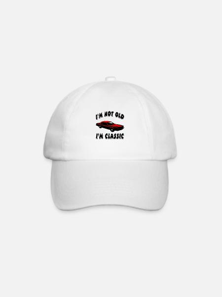 Auto - Baseballkappe - Weiß/Weiß