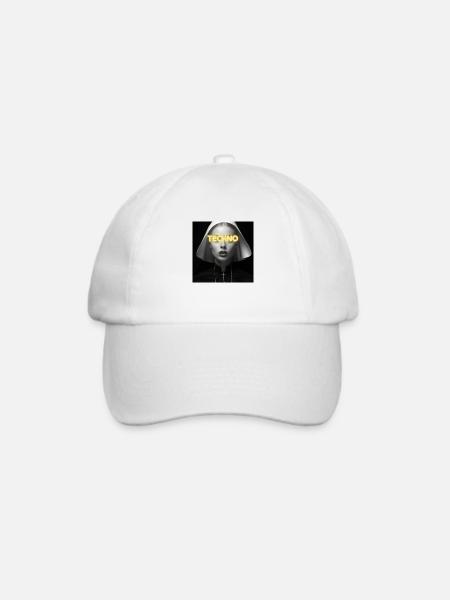 Sweet Techno Nun - Rave Design - Baseballkappe - Weiß/Weiß