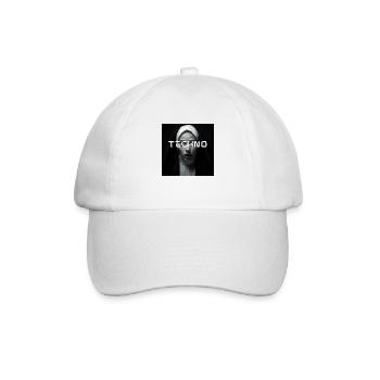 The Techno Nun - Rave Design Supprised - Baseballkappe - Weiß/Weiß - Vorne