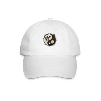 Yin Yang alpin - Baseballkappe - Weiß/Weiß - Vorne