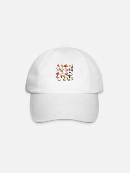 Schneckenstrauß transparent - Baseballkappe - Weiß/Weiß