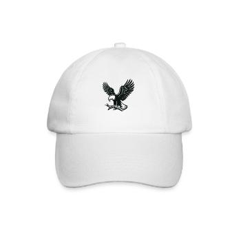 Adler auf dem Ast - Baseballkappe - Weiß/Weiß - Vorne