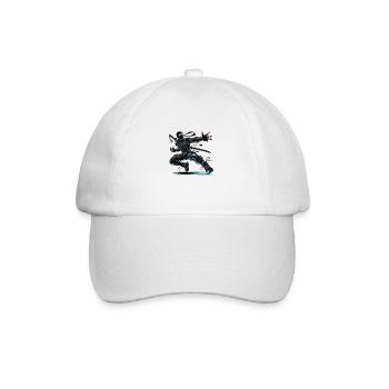 Ninja - Baseballkappe - Weiß/Weiß - Vorne