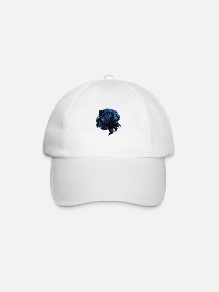 Design "Frostwächter der Schatten" - Baseballkappe - Weiß/Weiß
