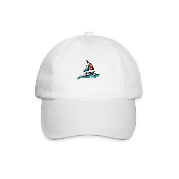 Boot Segeln - Baseballkappe - Weiß/Weiß - Vorne
