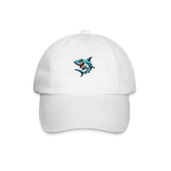 Shark Hai - Baseballkappe - Weiß/Weiß - Vorne