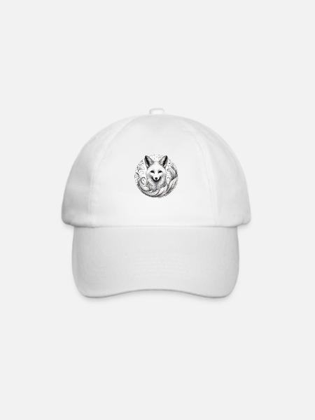 Friedlicher Fuchs - Baseballkappe - Weiß/Weiß