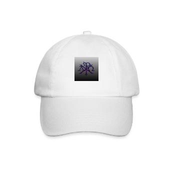 Alpha und Omega - Baseballkappe - Weiß/Weiß - Vorne