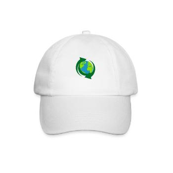 Recycling - Baseballkappe - Weiß/Weiß - Vorne