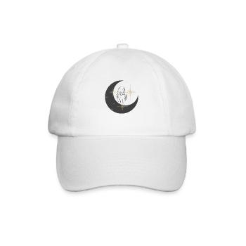 Trendiger Mädchendruck, süßer Druck - Baseballkappe - Weiß/Weiß - Vorne