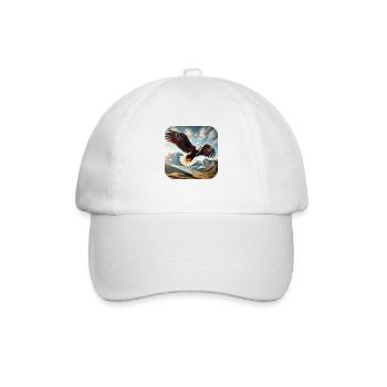 Weißkopfseeadler - Baseballkappe - Weiß/Weiß - Vorne