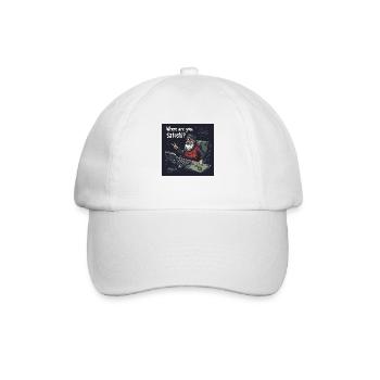 Bitcoin uncle Satoshi - Baseballkappe - Weiß/Weiß - Vorne