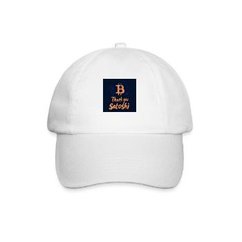 Bitcoin - Baseballkappe - Weiß/Weiß - Vorne