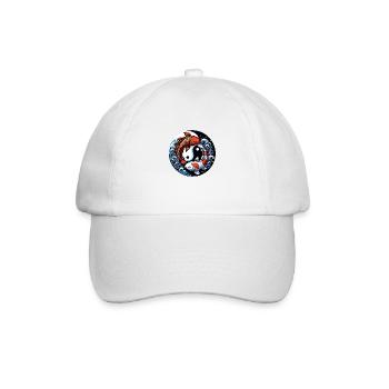 Astro Fische 1 - Baseballkappe - Weiß/Weiß - Vorne