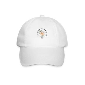 mutig und stark - Baseballkappe - Weiß/Weiß - Vorne
