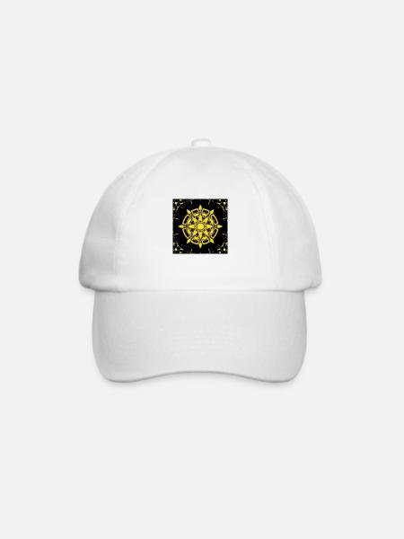 Cyber-Muster - Baseballkappe - Weiß/Weiß