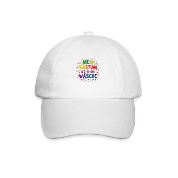 Mein Kostüm ist in der Wäsche - Baseballkappe - Weiß/Weiß - Vorne