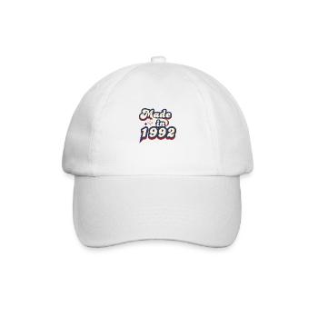 Hergestellt im Jahr 1992 Retro - Baseballkappe - Weiß/Weiß - Vorne