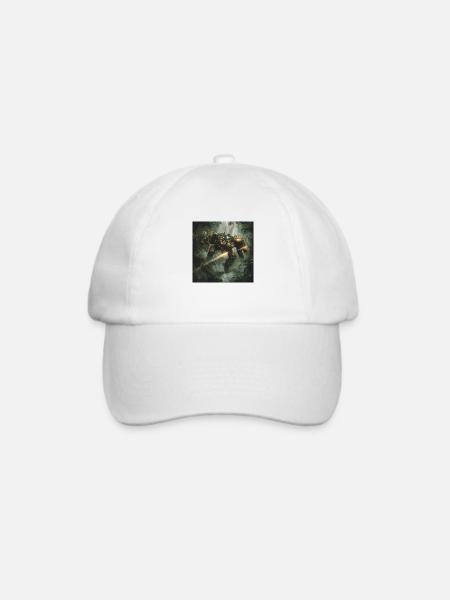 Sci Fi Krieger - Baseballkappe - Weiß/Weiß