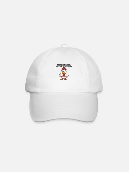 Chicken game - Baseballkappe - Weiß/Weiß