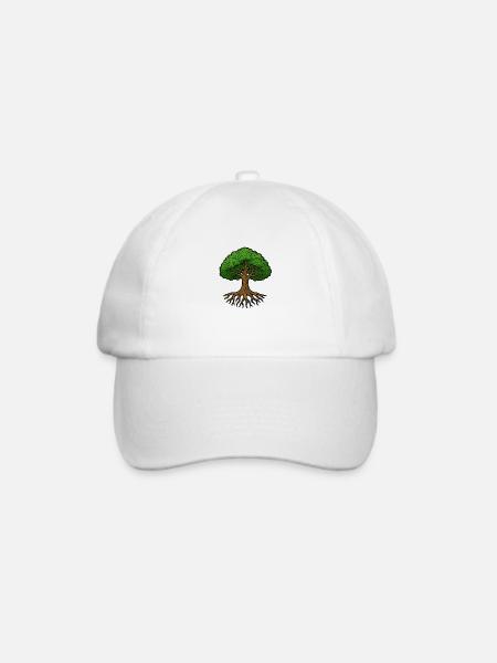 baum des lebens - Baseballkappe - Weiß/Weiß