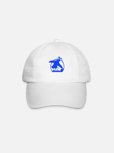 Rabe DJ Club Musik hören Sonnenbrille Kopfhörer - Baseballkappe - Weiß/Weiß