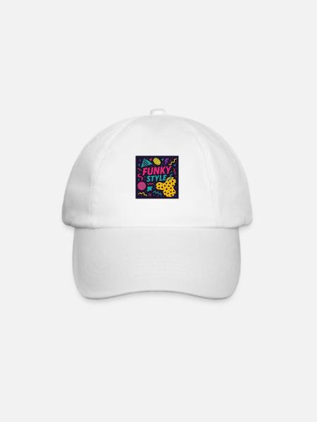 Funky Style – Memphis Madness - Baseballkappe - Weiß/Weiß