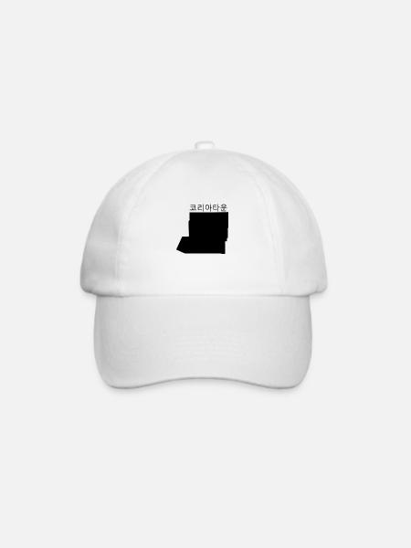 Koreatown L.A. Schwarz - Baseballkappe - Weiß/Weiß